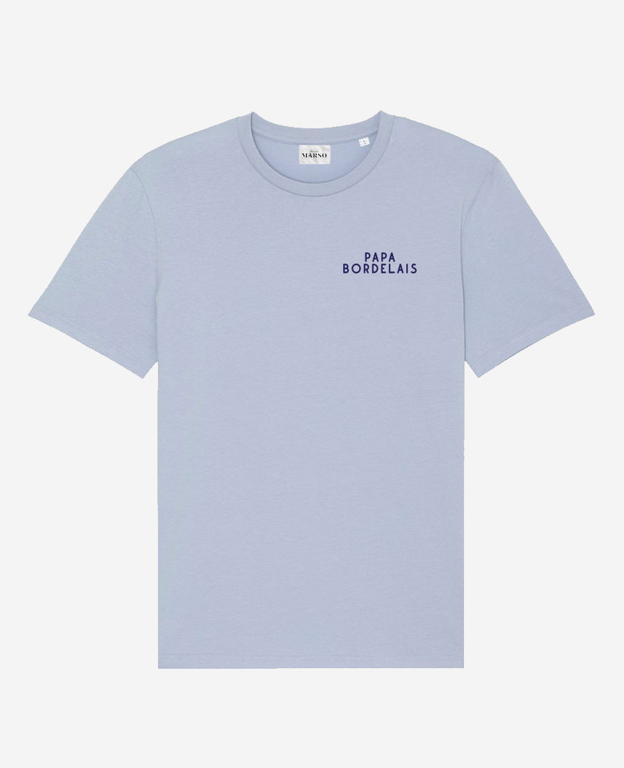 T-shirt Homme Bleu pastel Broderie personnalisable