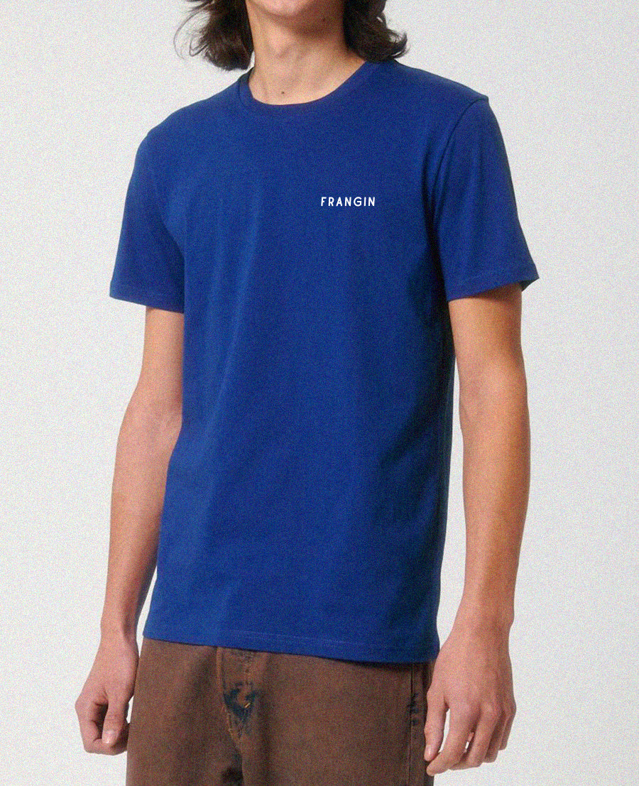 T-shirt Homme Bleu Worker Broderie personnalisable